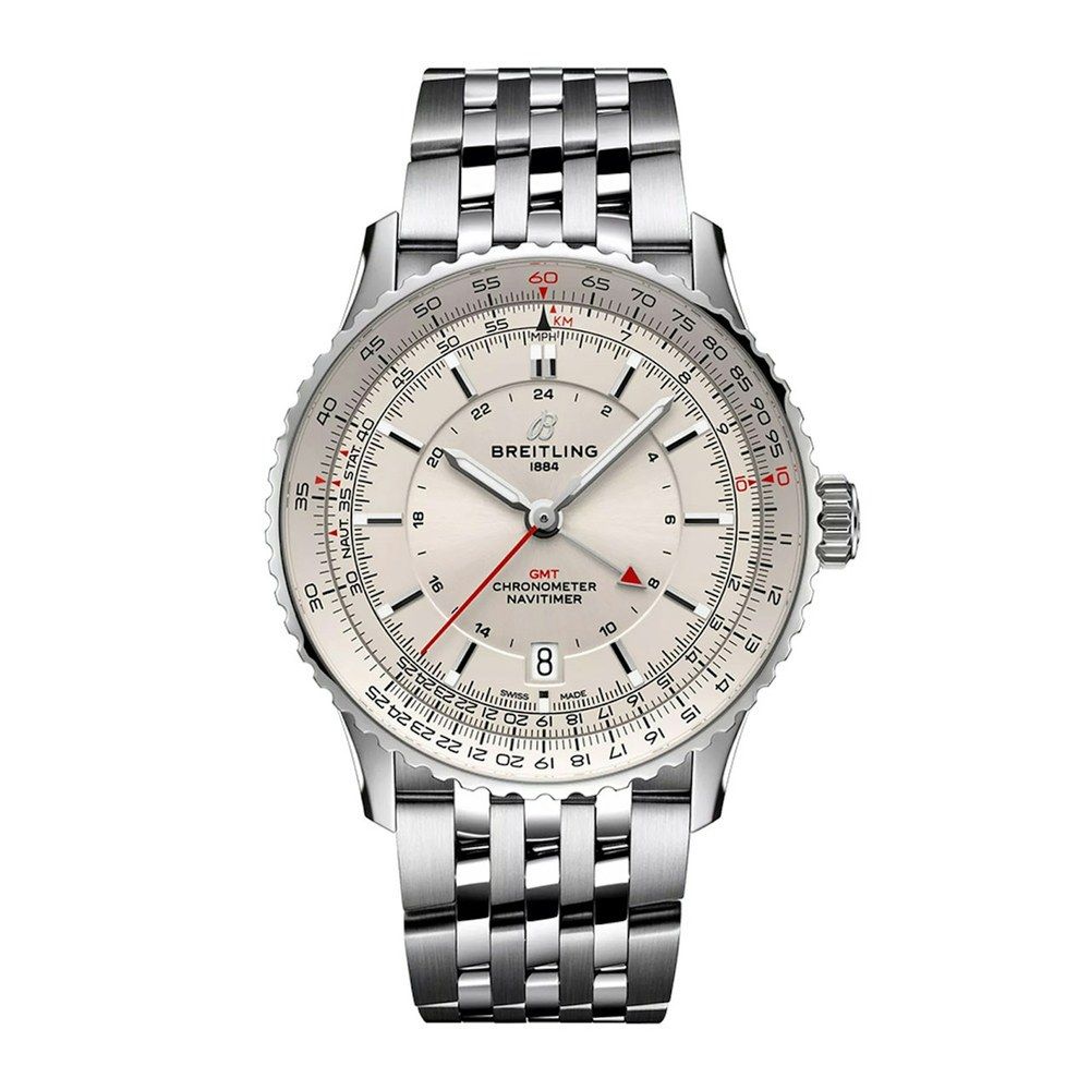 Breitling Navitimer Automatic 41 Silver Dial Stainless Steel