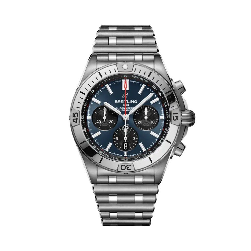 Breitling Chronomat B01 Chronograph 42 Blue Dial Stainless Steel