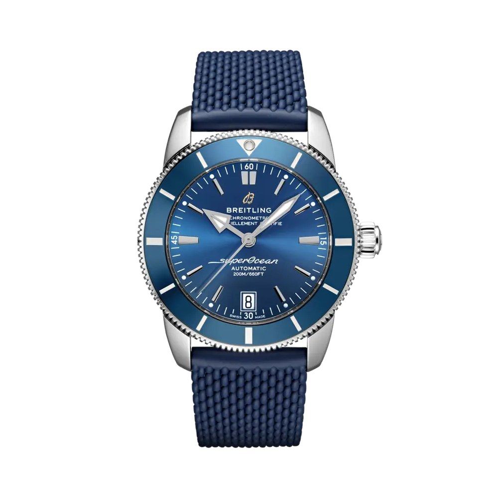 Breitling Superocean Heritage II 42 Blue Dial Rubber Strap